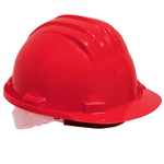 Casque de protection plastique, rouge