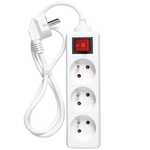 Rallonge électrique avec interrupteur 5 mètres x 1mm