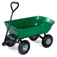Carro de descarga con ruedas 50L - Herzberg HG-8028-50