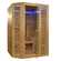 Sauna Venetian Hybride 2/3 places pack complet 4.5kW Black Wall