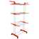 Tendedero plegable con ruedas - Naranja - Herzberg HG-8034ORG