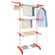 Tendedero plegable con ruedas - Naranja - Herzberg HG-8034ORG